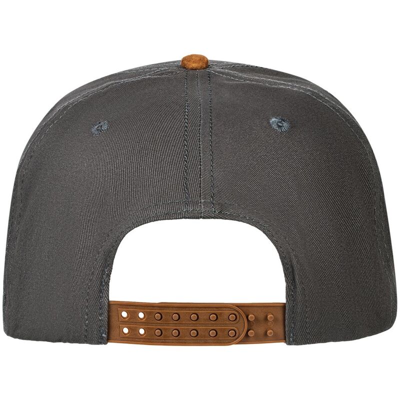 Бейсболка Foreside с прямым козырьком, серая с коричневым арт.16940.59