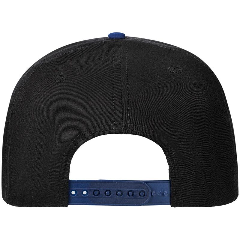 Бейсболка Foreside с прямым козырьком, черная с синим арт.16940.34