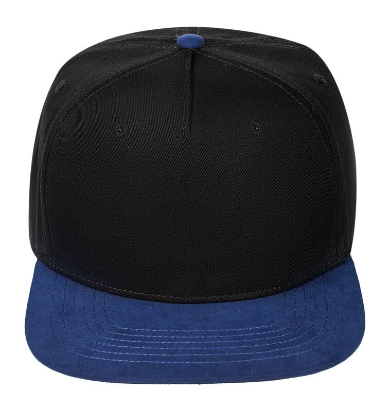Бейсболка Foreside с прямым козырьком, черная с синим арт.16940.34