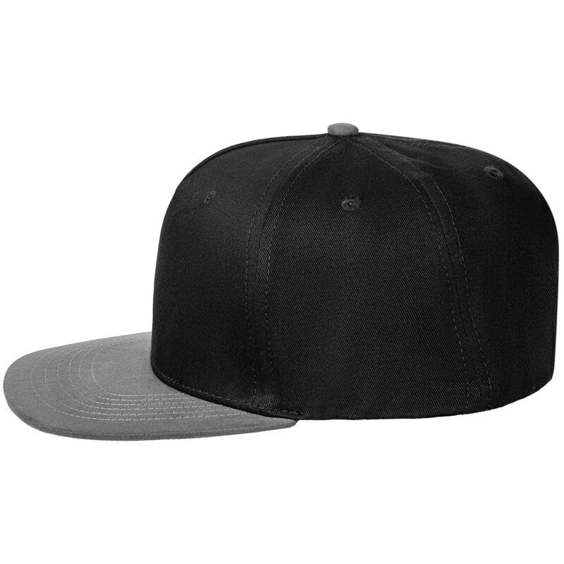 Бейсболка Foreside с прямым козырьком, черная с серым арт.16940.31