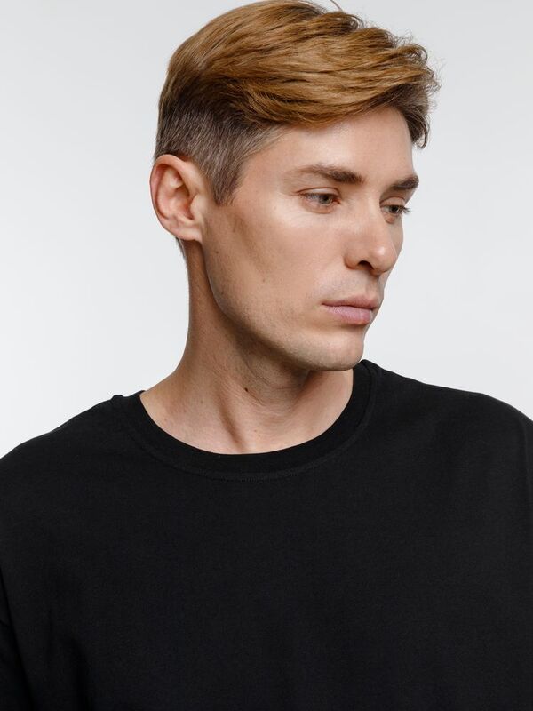 Футболка оверсайз унисекс Base Space, черная арт.16614.30