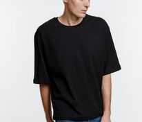 Футболка оверсайз унисекс Base Space, черная арт.16614.30