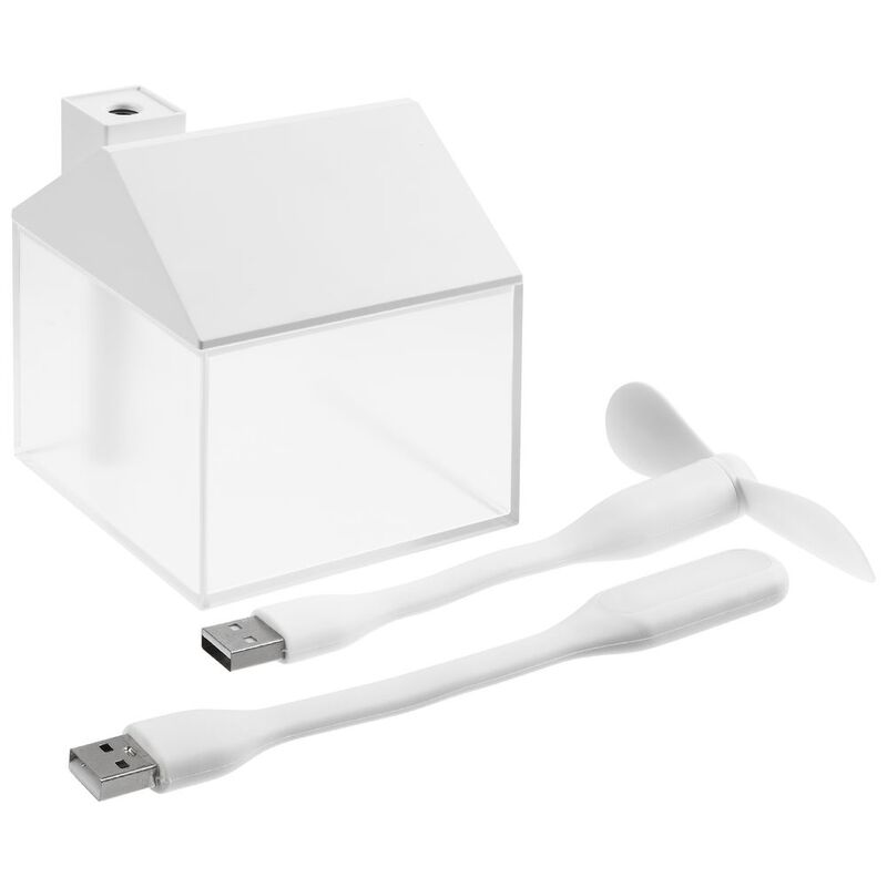 Настольный увлажнитель Arioso с вентилятором и лампой, белый арт.16387.60