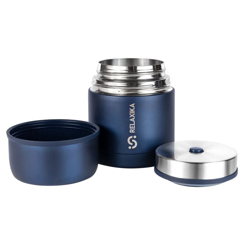 Термос для еды Relaxika 500, темно-синий арт.15474.43