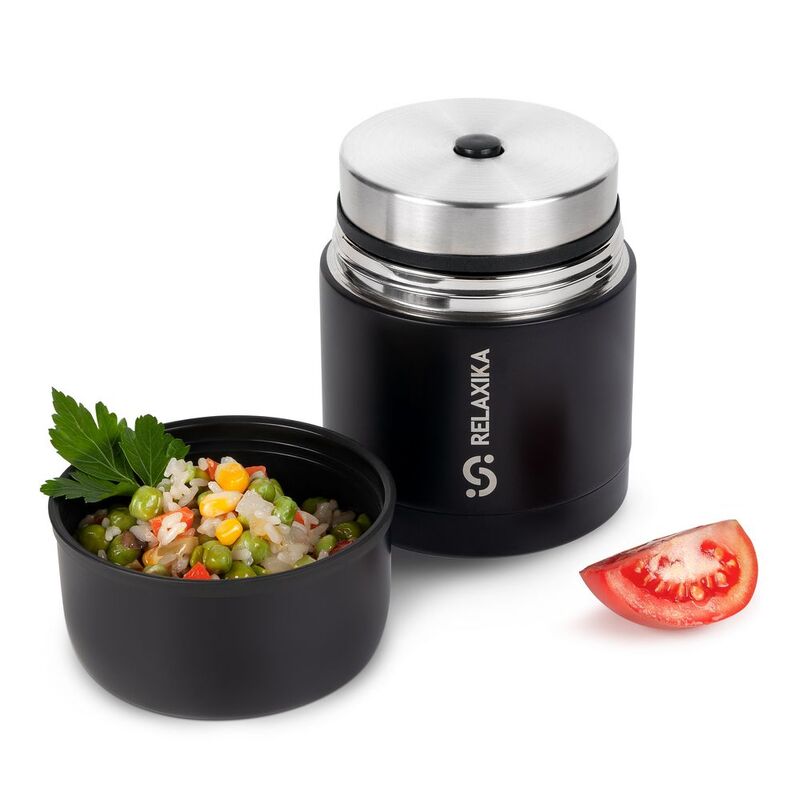 Термос для еды Relaxika 500, черный арт.15474.30