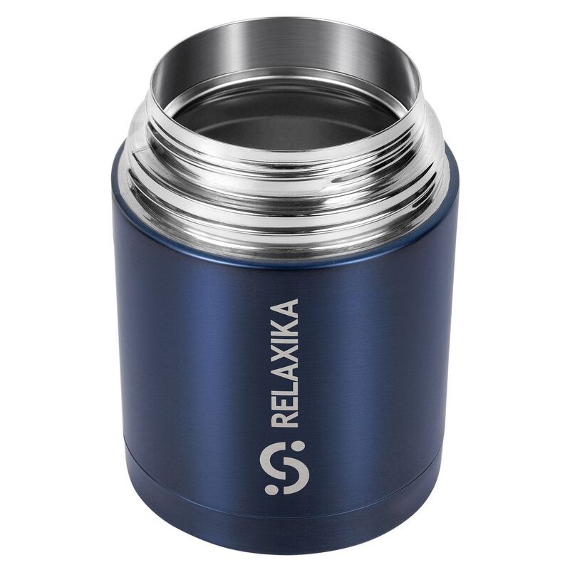 Термос для еды Relaxika 700, темно-синий арт.15475.43
