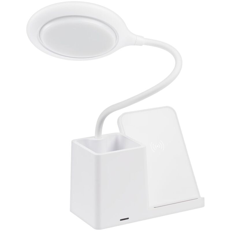 Лампа с органайзером и беспроводной зарядкой writeLight, ver. 2, белая арт.16437.60