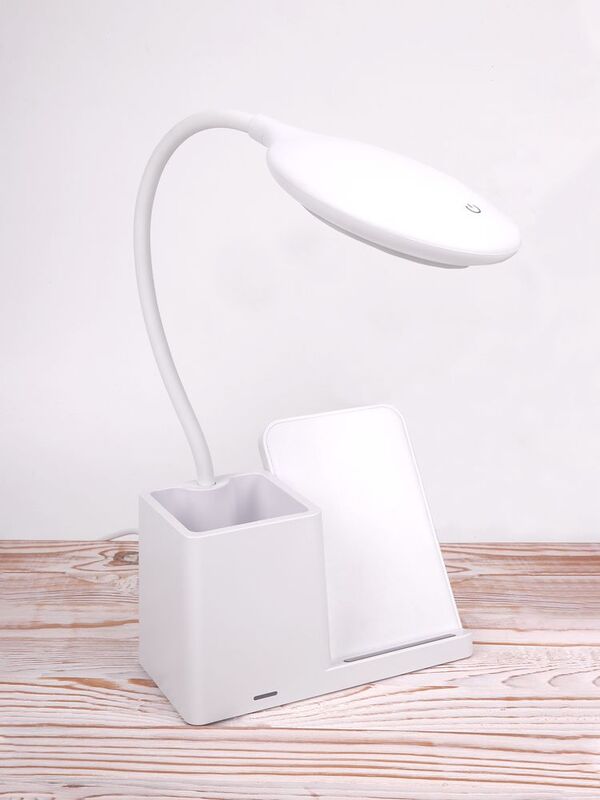 Лампа с органайзером и беспроводной зарядкой writeLight, ver. 2, белая арт.16437.60