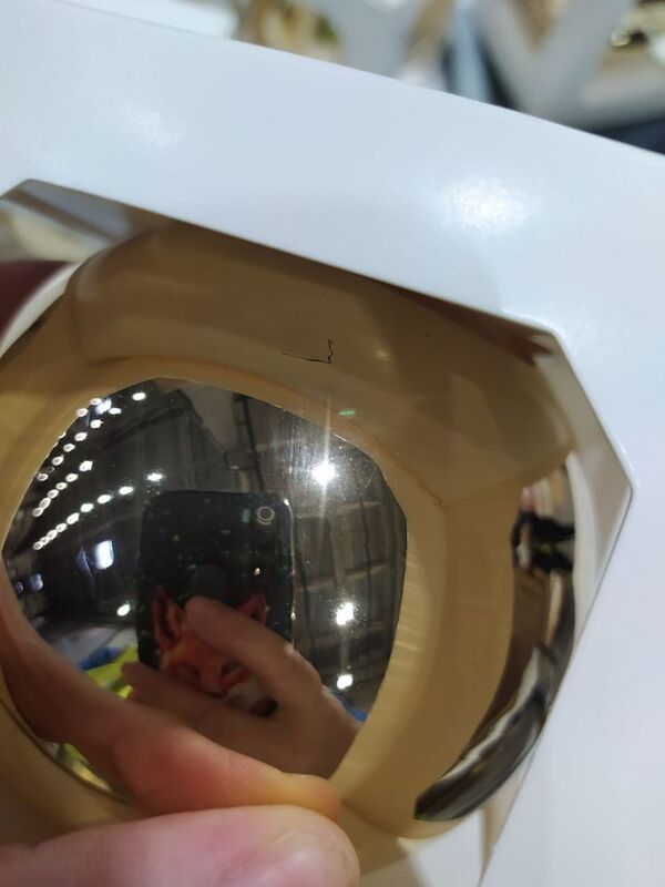 Оформительский шар Finery, 8 см, глянцевый золотистый арт.17678.00