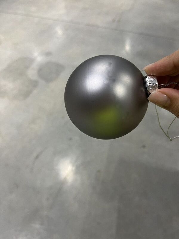 Оформительский шар Finery, 8 см, матовый серебристый арт.17679.10