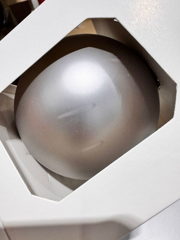 Оформительский шар Finery, 8 см, матовый серебристый арт.17679.10