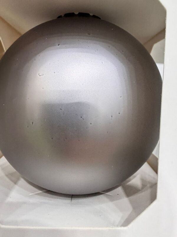 Оформительский шар Finery, 8 см, матовый серебристый арт.17679.10