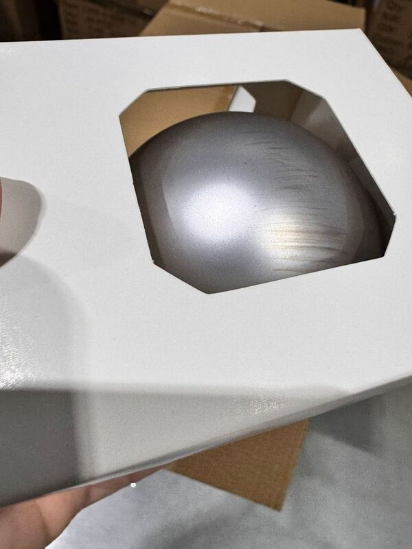 Оформительский шар Finery, 8 см, матовый серебристый арт.17679.10