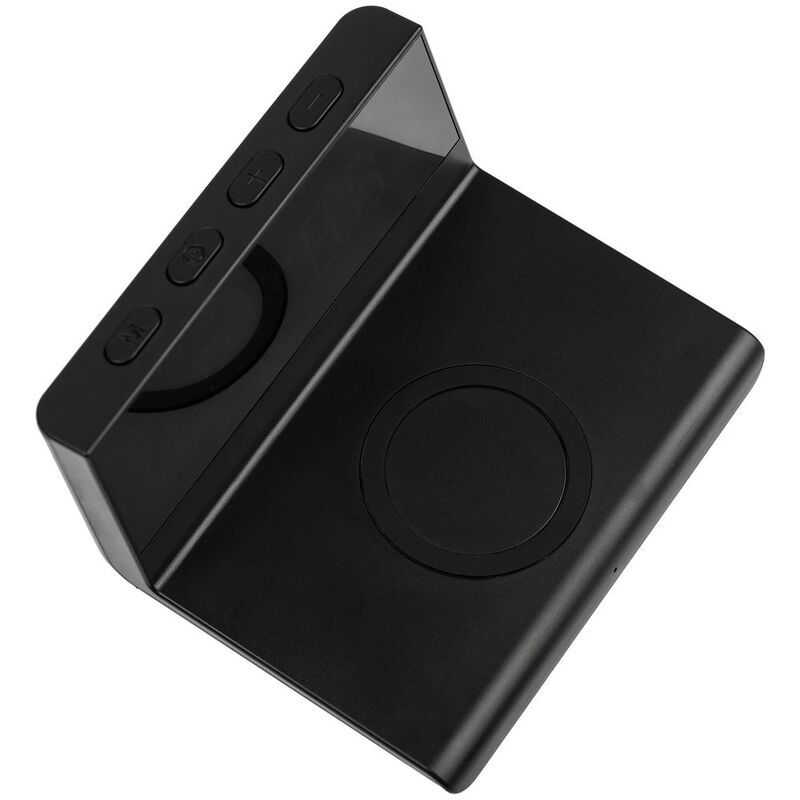 Станция беспроводной зарядки с часами Electron, ver.2, черная арт.16343.30