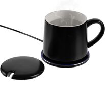 Кружка с подогревом и беспроводной зарядкой dualBase ver. 2.0 Matt, черная арт.16345.30