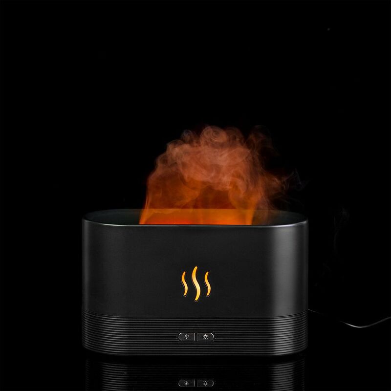 Увлажнитель-ароматизатор с имитацией пламени Fuego ver.2, черный арт.16349.30