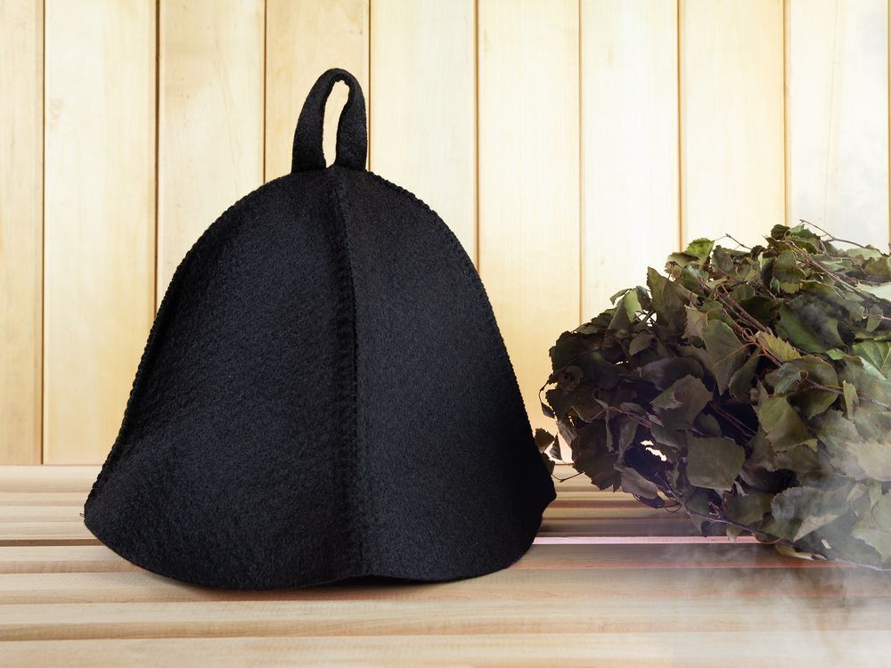 Банная шапка Heat Off, черная арт.7014.30