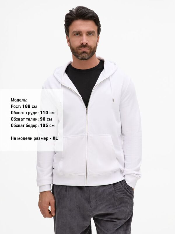 Толстовка унисекс Calipso, белая арт.04237102