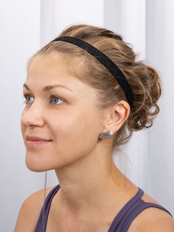 Повязка-резинка на голову Headway, черная арт.17229.30