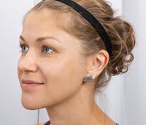 Повязка-резинка на голову Headway, черная арт.17229.30