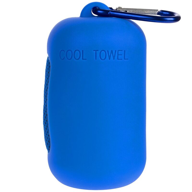 Охлаждающее полотенце Narvik в силиконовом чехле, синее арт.17230.40