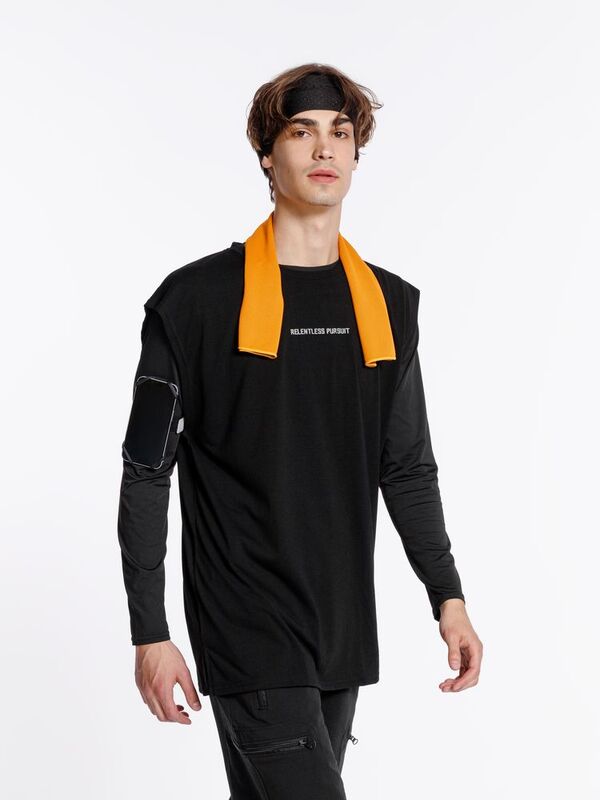 Охлаждающее полотенце Narvik в силиконовом чехле, оранжевое арт.17230.20