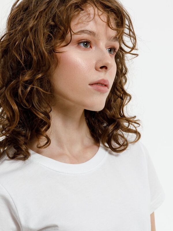 Футболка женская T-bolka Lady, белая (белоснежная) арт.1878.63