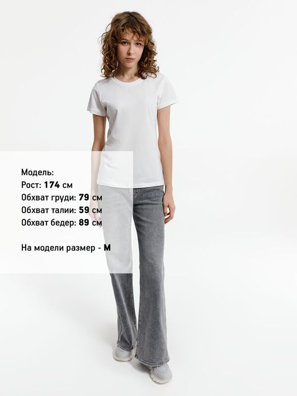 Футболка женская T-bolka Lady, белая (белоснежная) арт.1878.63