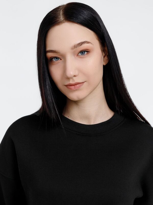 Свитшот оверсайз унисекс True Self, черный арт.16416.30