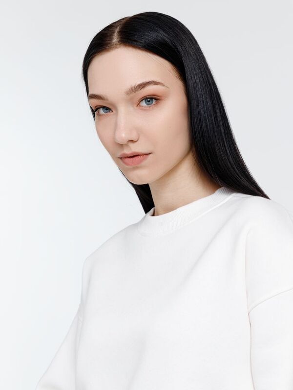 Свитшот оверсайз унисекс True Self, молочно-белый арт.16416.60