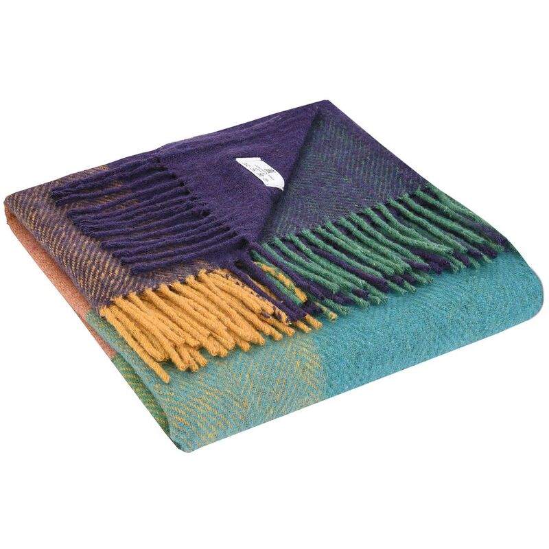 Плед Mumbai, фиолетовый с бирюзовым арт.16341.74