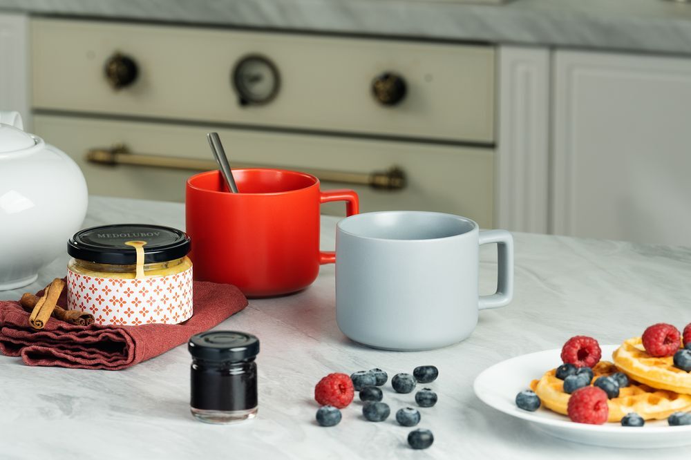 Чашка Jumbo, ver.2, матовая, светло-серая арт.30114.11