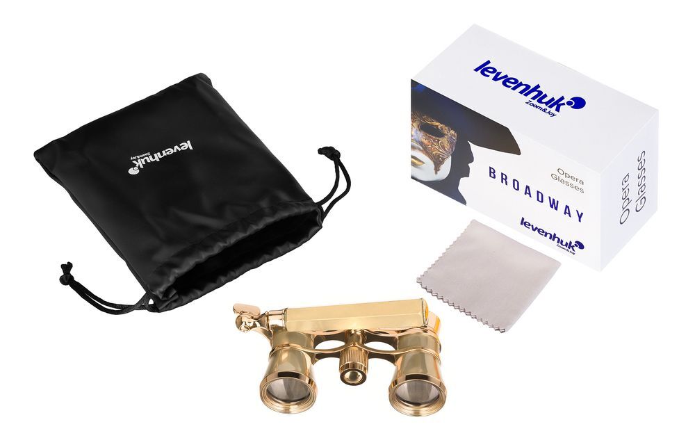 Театральный бинокль-лорнет Broadway 325E, золотистый арт.16358.00