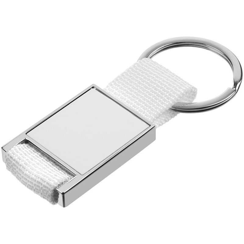 Брелок Stropp с тканевой вставкой, белый арт.16359.60