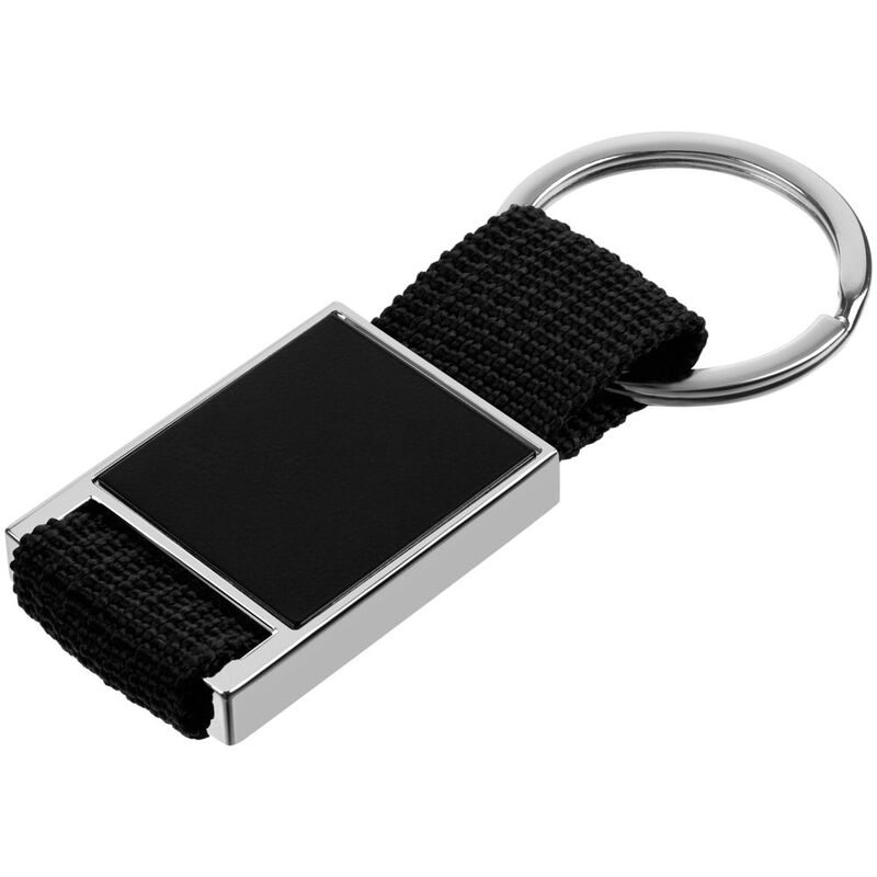 Брелок Stropp с тканевой вставкой, черный арт.16359.30