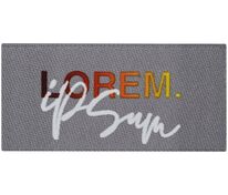 Лейбл тканевый Epsilon, XXS, серый арт.16348.10