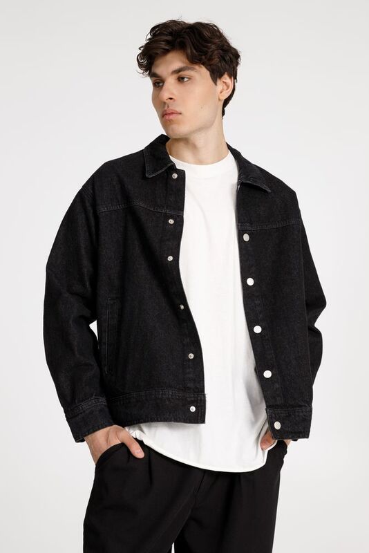 Куртка джинсовая O1, черная арт.15258.30