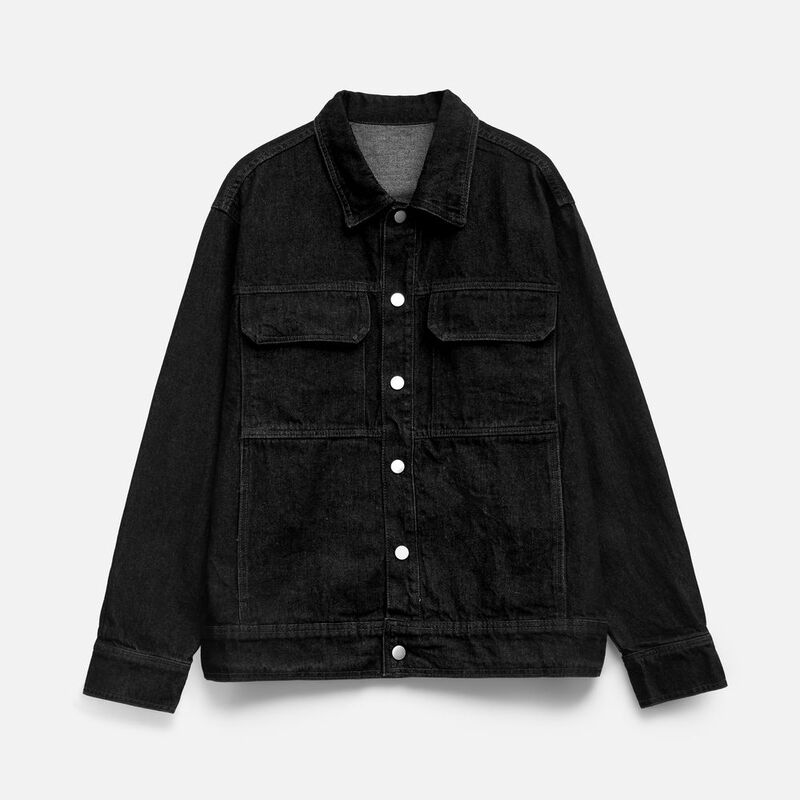 Куртка джинсовая O2, черная арт.15259.30