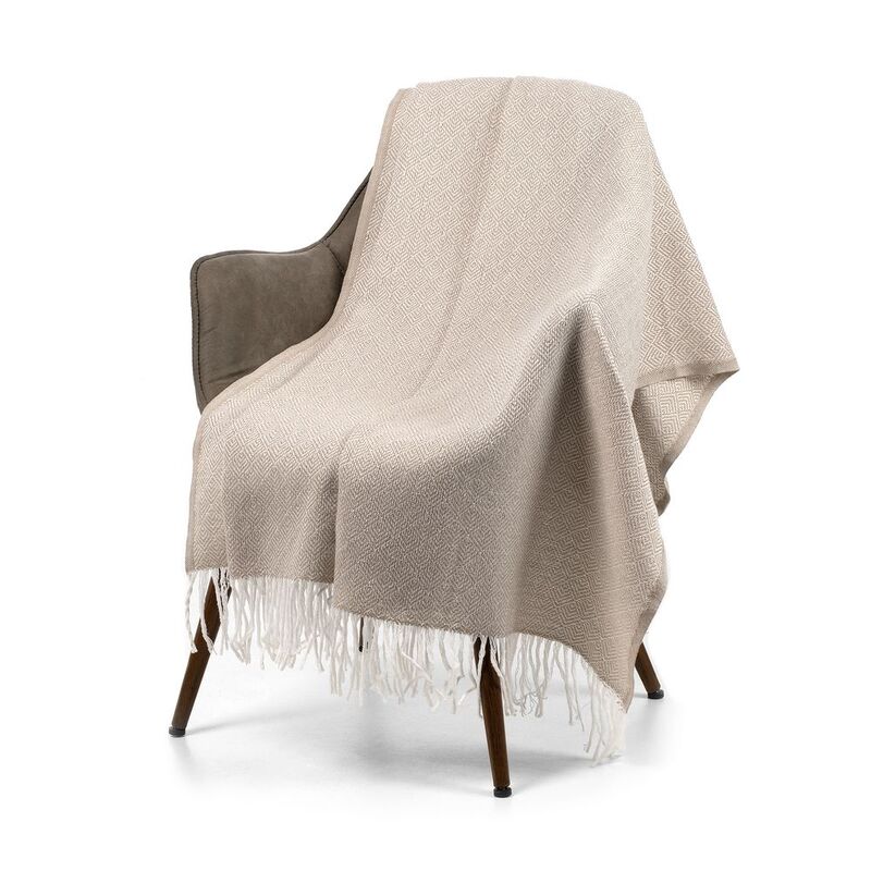 Плед &laquo;Капри&raquo;, бежевый арт.16625.00