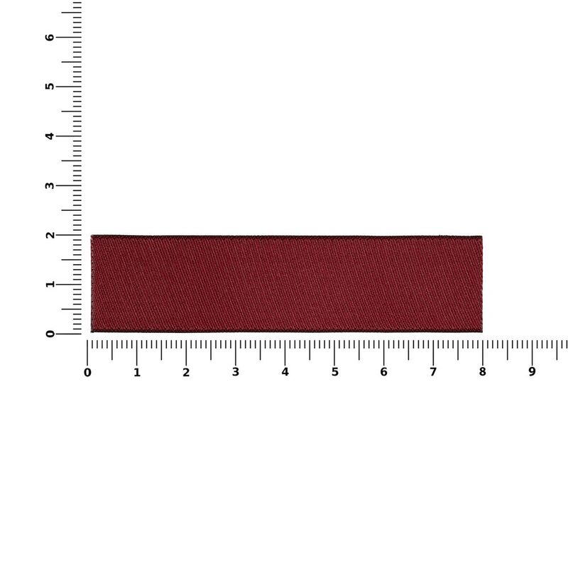 Лейбл тканевый Epsilon, S, бордовый арт.13940.55