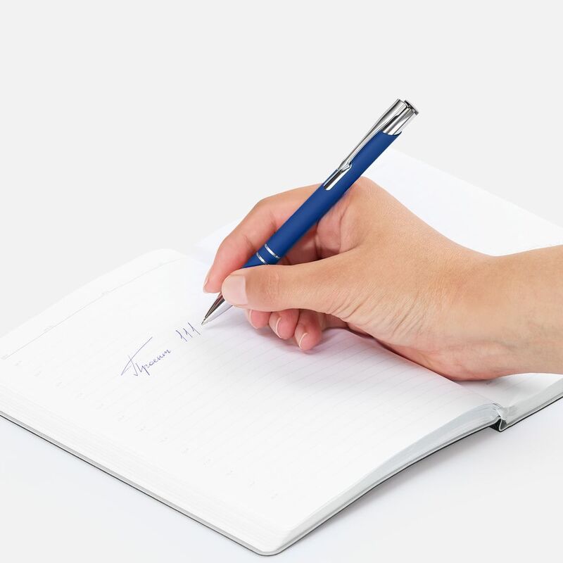 Ручка шариковая Keskus Soft Touch, ярко-синяя арт.16425.44