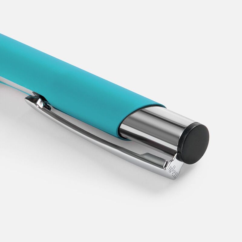 Ручка шариковая Keskus Soft Touch, бирюзовая арт.16425.49