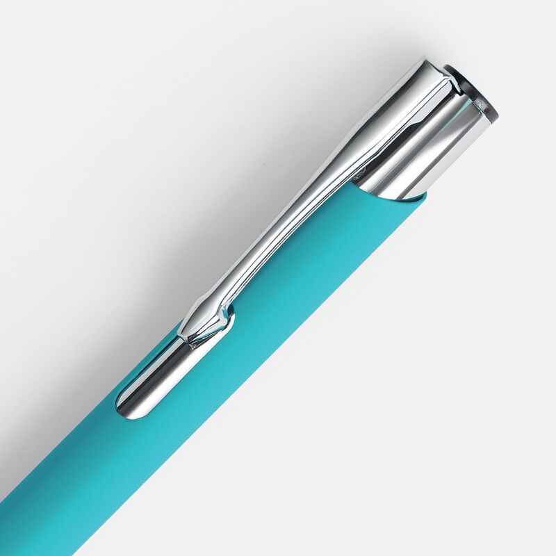 Ручка шариковая Keskus Soft Touch, бирюзовая арт.16425.49