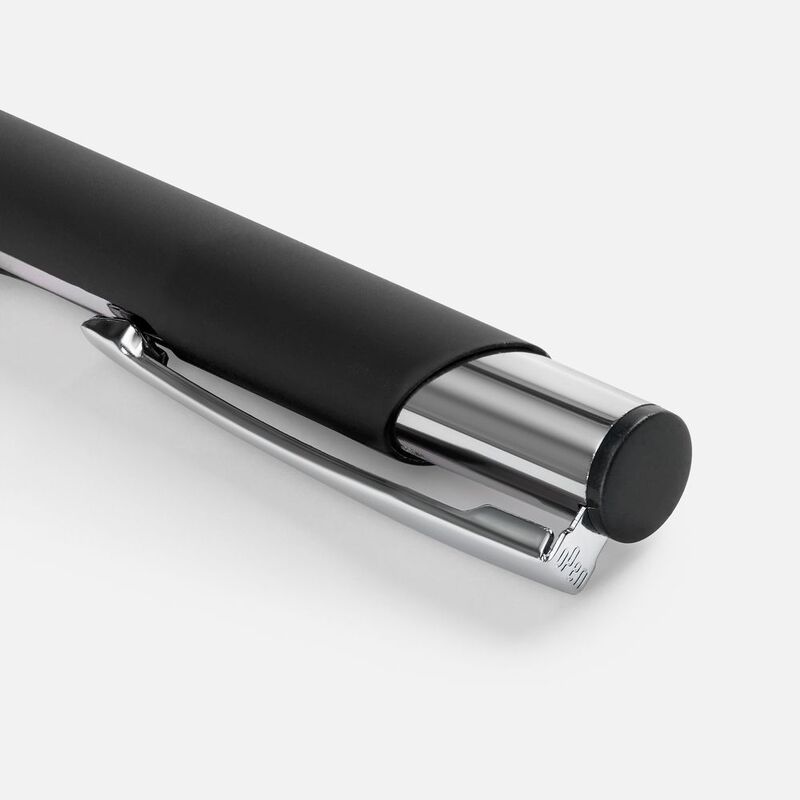 Ручка шариковая Keskus Soft Touch, черная арт.16425.30