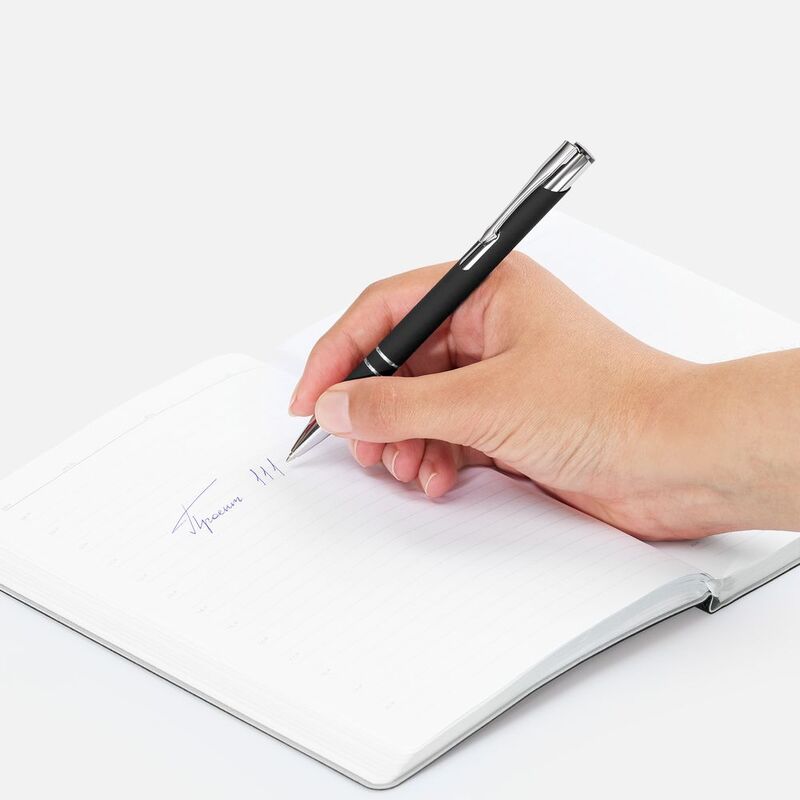 Ручка шариковая Keskus Soft Touch, черная арт.16425.30