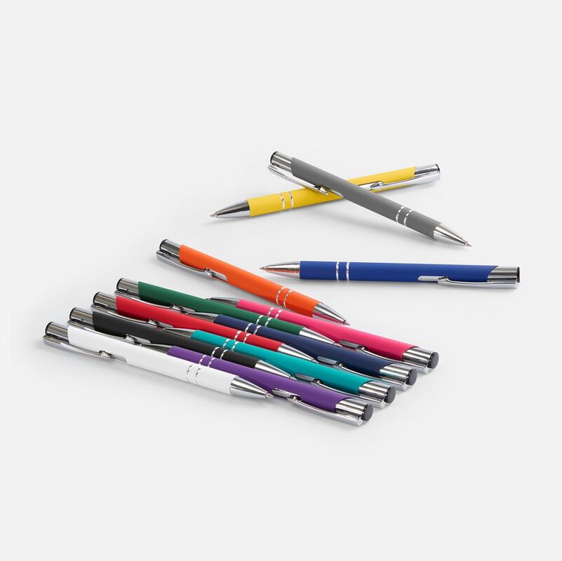 Ручка шариковая Keskus Soft Touch, черная арт.16425.30