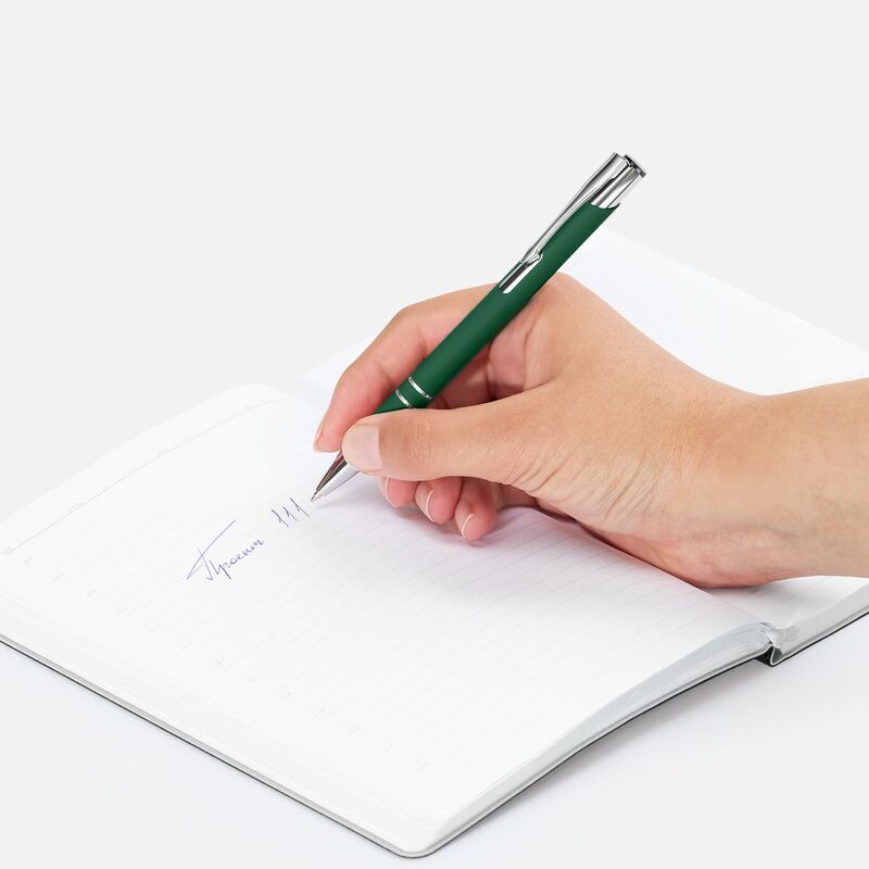 Ручка шариковая Keskus Soft Touch, зеленая арт.16425.90