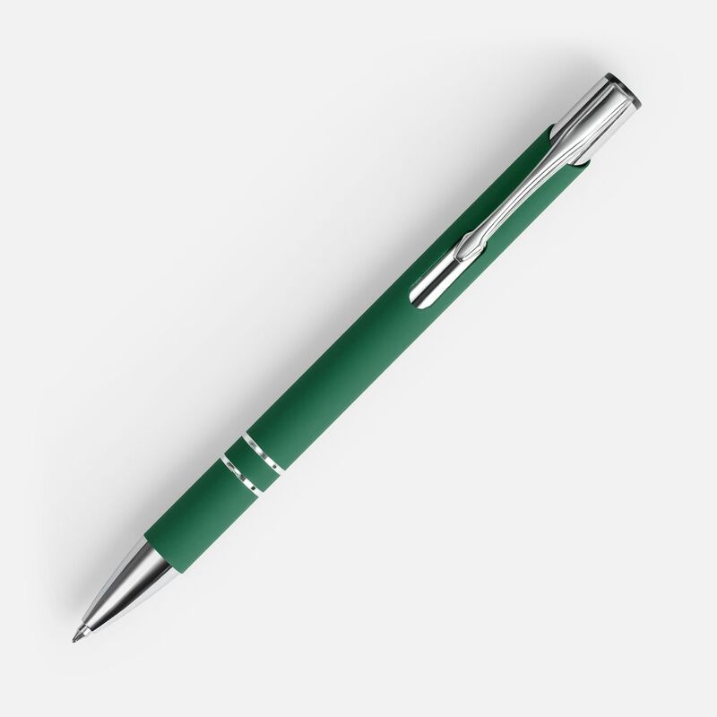 Ручка шариковая Keskus Soft Touch, зеленая арт.16425.90