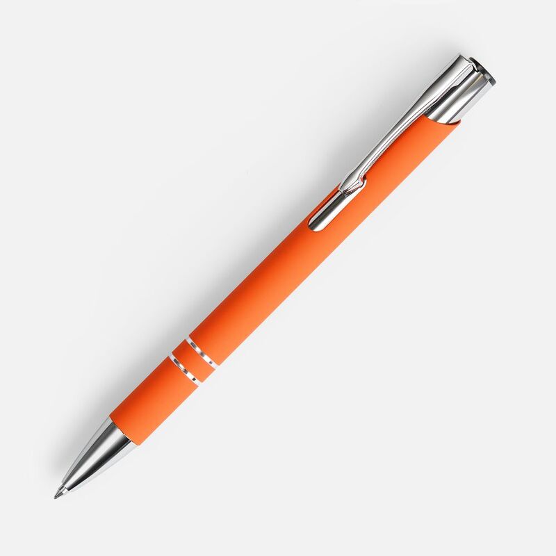 Ручка шариковая Keskus Soft Touch, оранжевая арт.16425.20