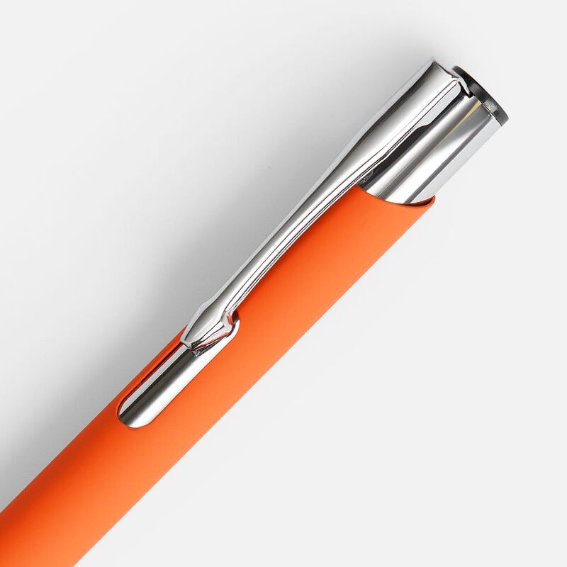 Ручка шариковая Keskus Soft Touch, оранжевая арт.16425.20